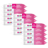 Salviettine umidificate per neonati HiPP Babysanft Delicates 720 pezzi (3 x 240) con estratto di mandorle biologiche, extra delicate sulla pelle per la pulizia delicata della pelle sensibile dei bambini