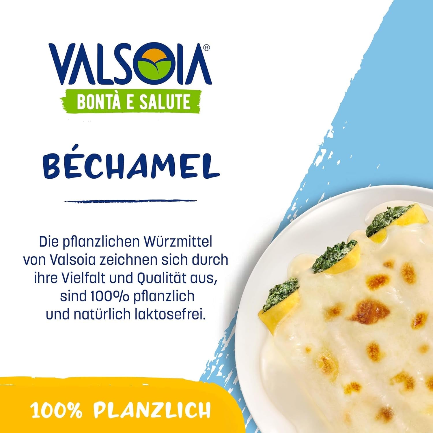 Balsamo per besciamella, Besciamella senza lattosio, Versatile in cucina, Ideale per vegani e vegetariani, 6 x 200 ml
