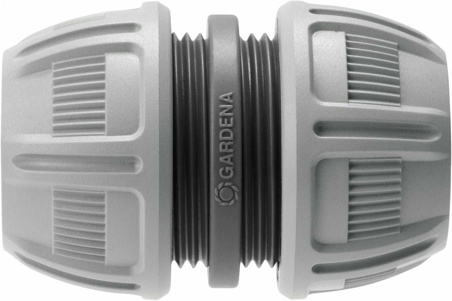 Riparatore Gardena da 13 mm (1/2 pollice) e 15 mm (5/8 pollice): riparazione facile e veloce del tubo senza attrezzi, Power Grip, elevata forza di serraggio, in scatola (18232-20)