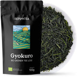 Tè verde giapponese Gyokuro biologico (100 g) | Tè sfuso premium | Gusto umami raffinato e dolcezza delicata | RIPIANTARE