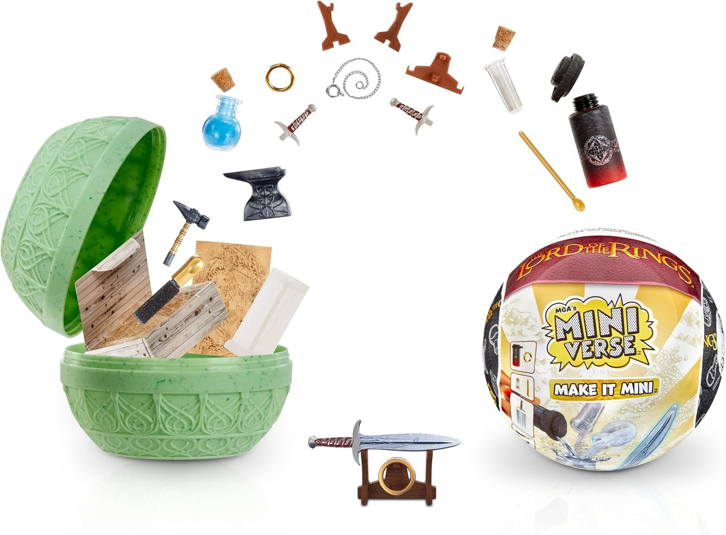 Mga'S Miniverse Make It Mini - Il Signore degli Anelli Mini oggetti da collezione Confezione cieca Kit artigianale in resina Repliche adatte a collezionisti e 8 anni Non ESSBAR Action Figures Naty Shop Titolo predefinito