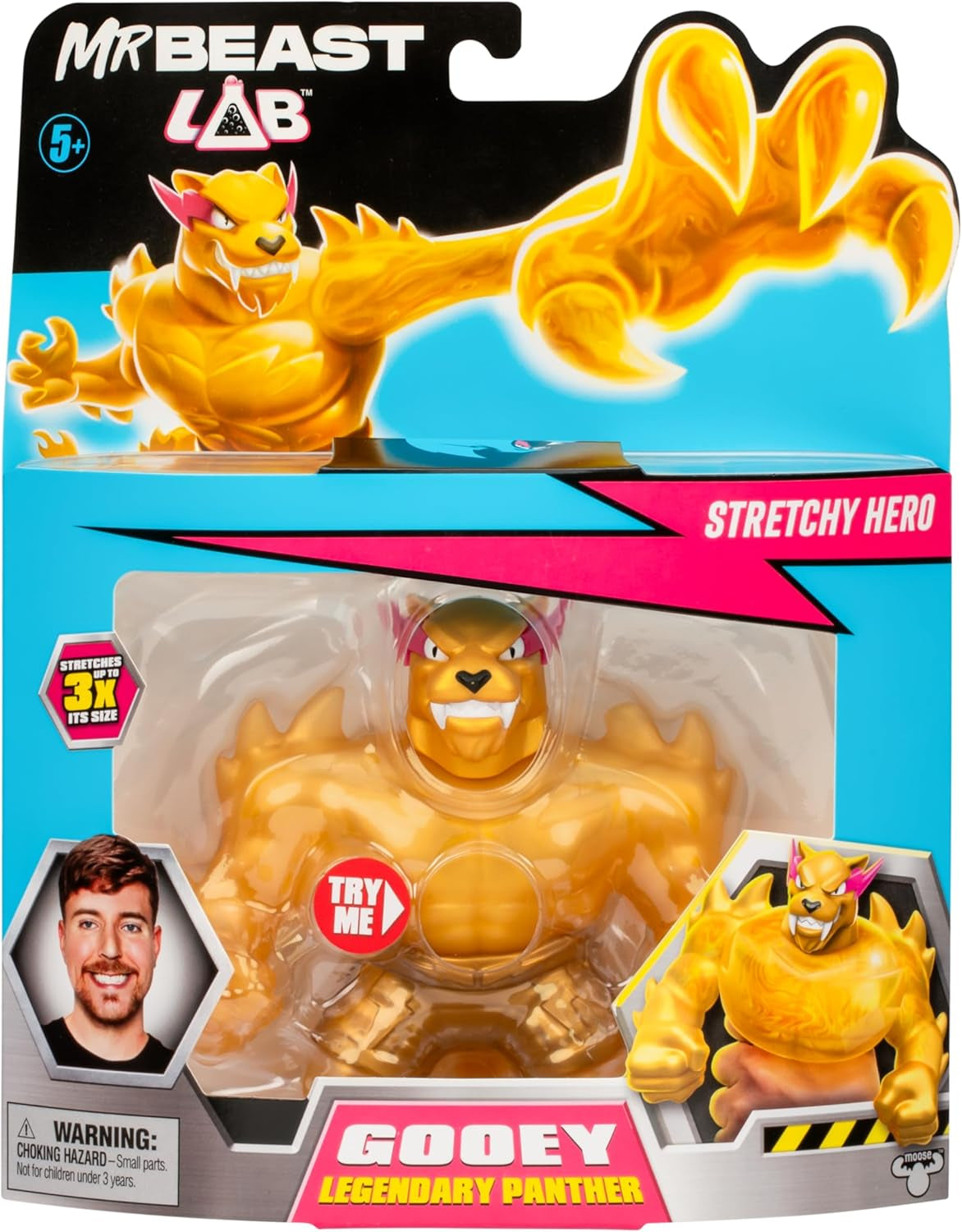 MRBEAST LAB 24738 The Heroes of GOO JIT Zu Elastic Figure Pieghevole Leggendaria Pantera Action figures Naty Shop