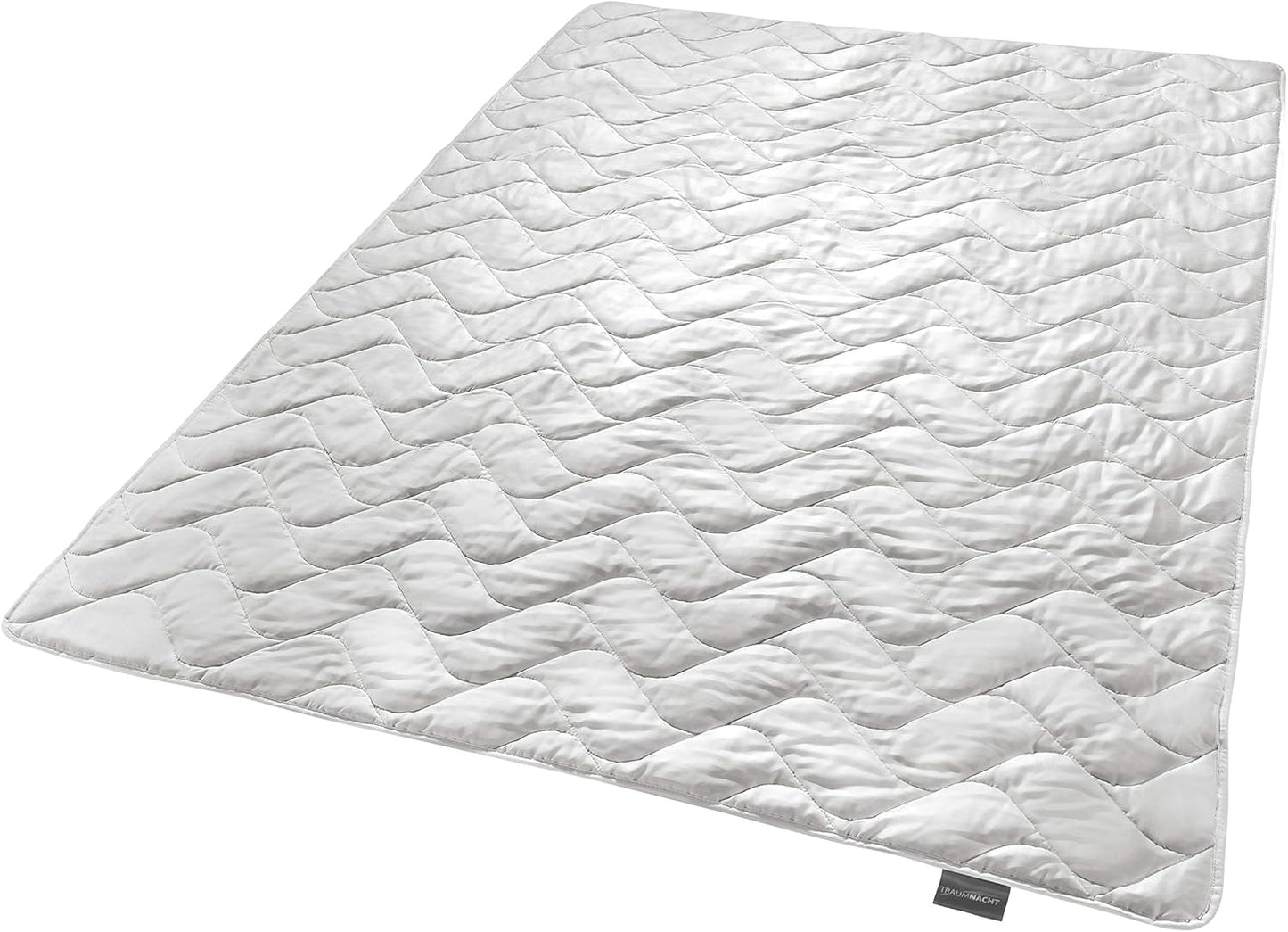 Traumnacht Exklusiv Trapunta Estiva Leggera Realizzata in 100% Seta Selvatica, Certificato Oeko-Tex, Made in Germany, Peso Imbottitura: 550Gr, Trapunte 135 X 200 Cm e Trapunte Naty Shop Coperta Estiva 135 X 200 - Seta Selvaggia