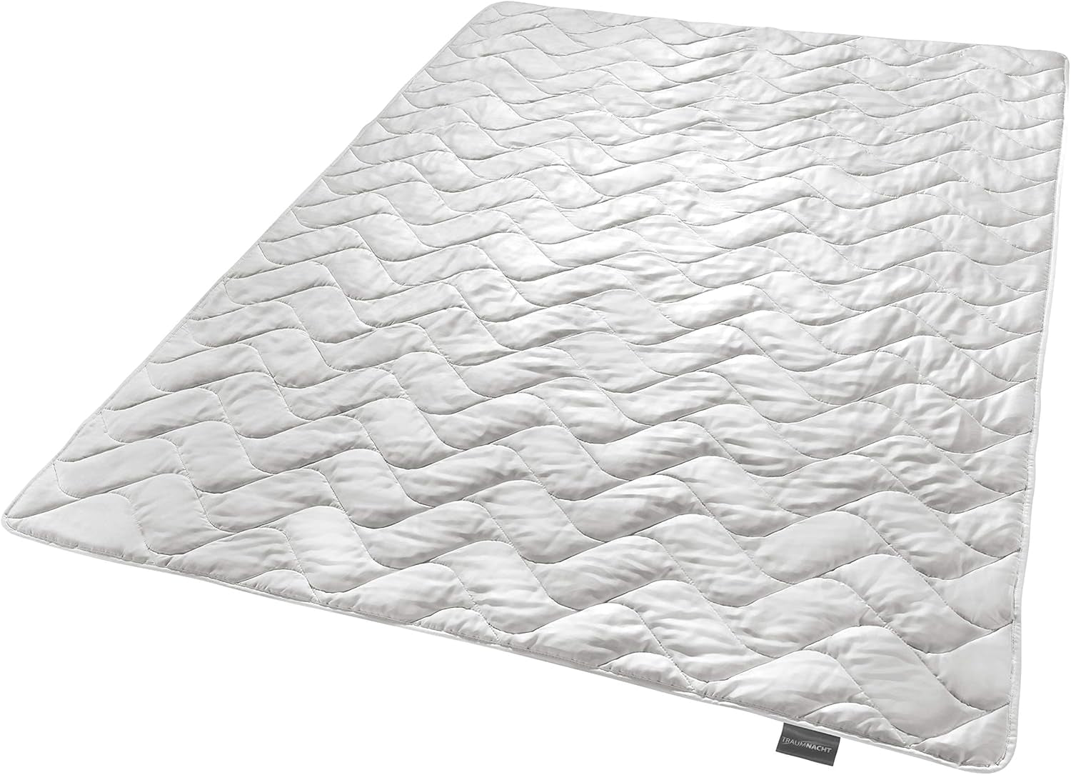 Traumnacht Exklusiv Trapunta Estiva Leggera Realizzata in 100% Seta Selvatica, Certificato Oeko-Tex, Made in Germany, Peso Imbottitura: 550Gr, Trapunte 135 X 200 Cm e Trapunte Naty Shop Coperta Estiva 135 X 200 - Seta Selvaggia