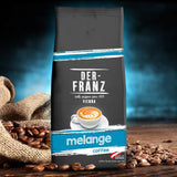Caffè Der-Franz Melange, intensità 3/5, 100% Arabica, chicchi di caffè interi, 4 x 1000 g