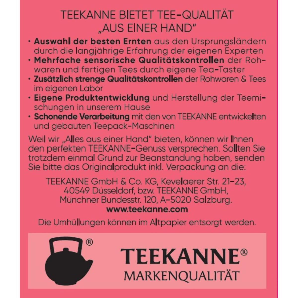 Teekanne Premium Fruit Selection, confezione da 5 (5 x 20 bustine di tè), 5 x 60 g