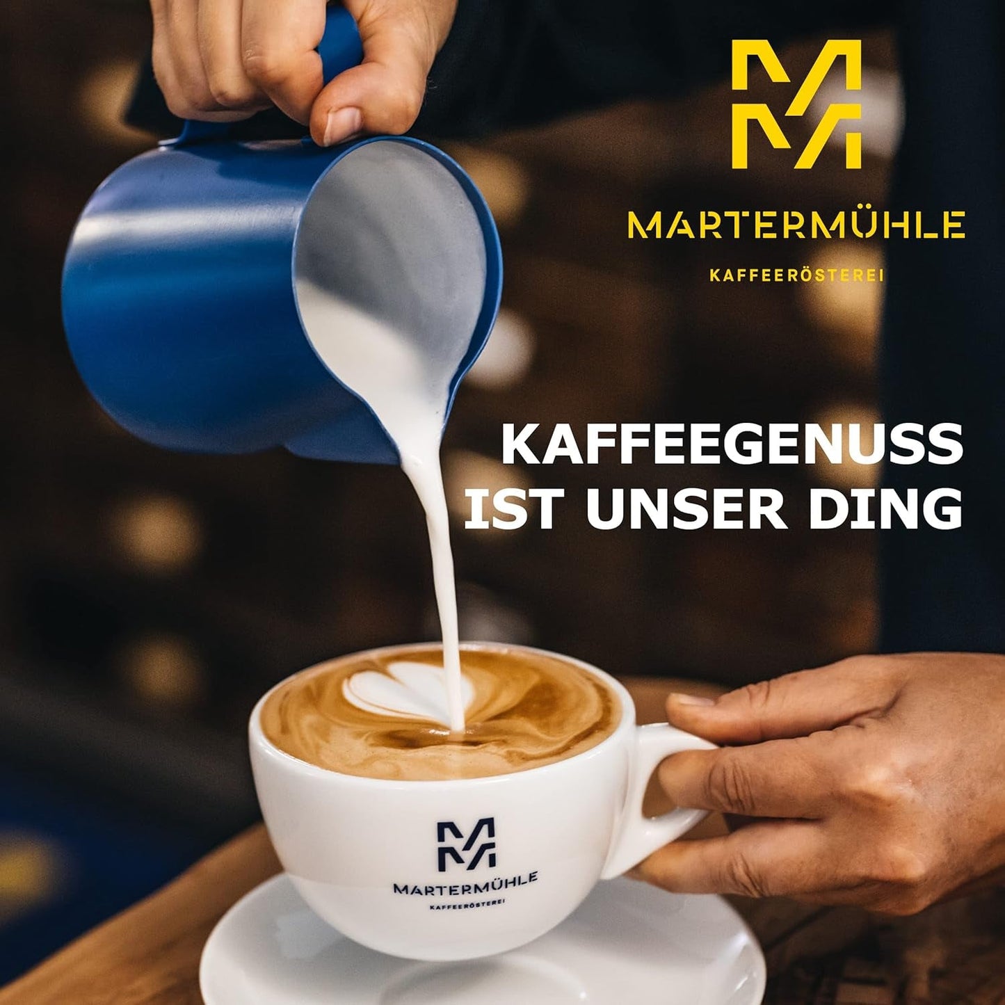 Martermühle Santos Kaffeebohnen 1kg delicato I Arabica I Aroma: Mandorla, Süssliche Milde I Ganze Kaffee-Bohnen schonend geröstet, säurearm