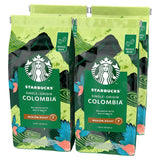 STARBUCKS Caffè monorigine Colombia, tostatura media, chicchi interi 450 g (confezione da 4)