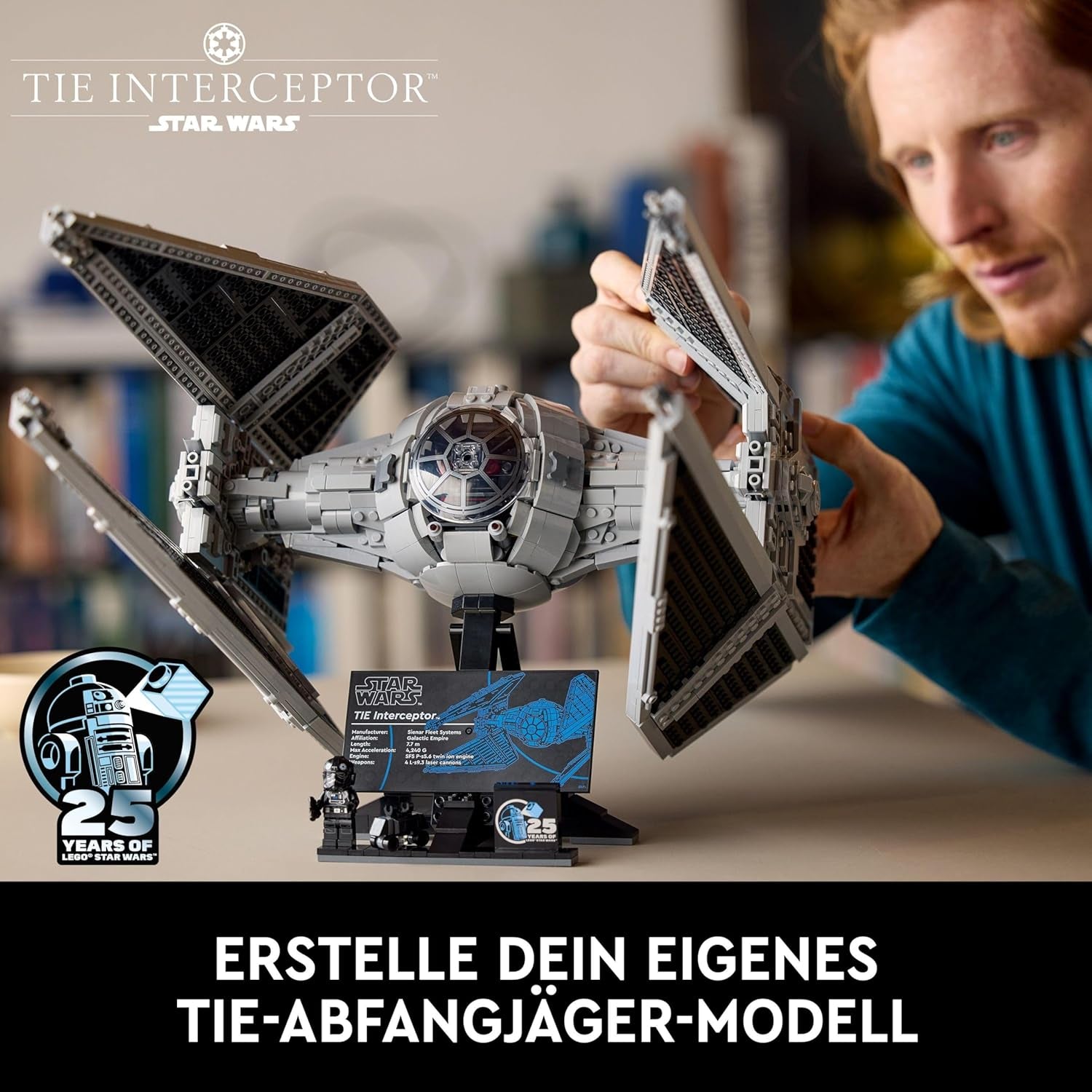 LEGO Star Wars Tie Interceptor Ultimate Collector Series Set di costruzione creativo per adulti Starfighter Modello in mattoncini Regalo per fan Set UCS da collezione 75382 Set di costruzione Acquista il negozio LEGO