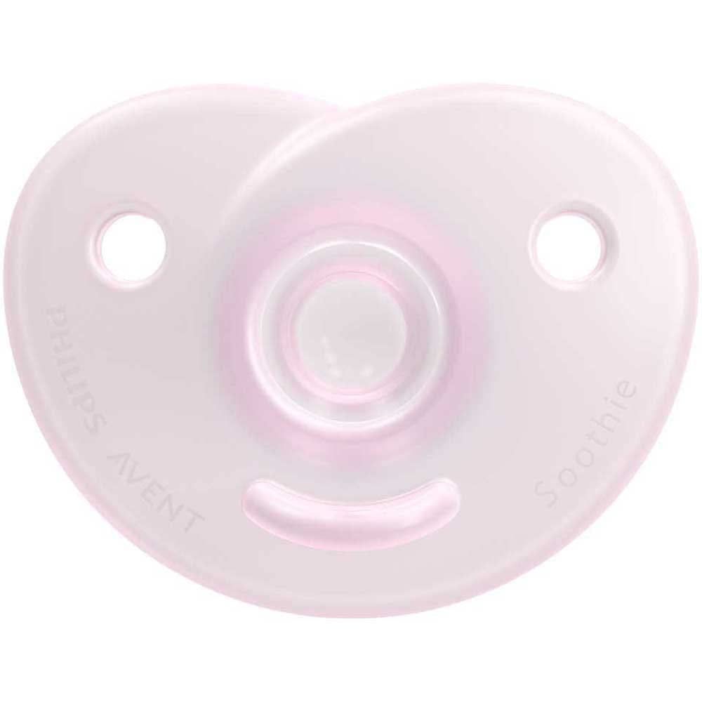 Philips AVENT Soothie - Succhietto senza BPA per bambini da 0 a 6 mesi, rosa/rosa chiaro (modello SCF099/22)