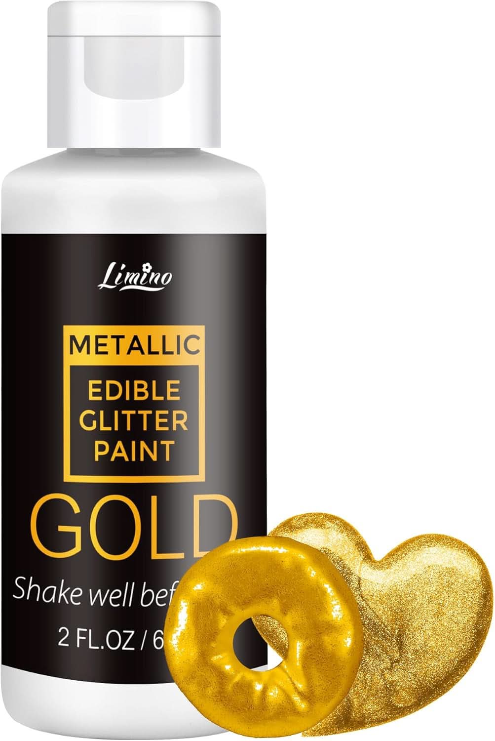 Glitter liquidi commestibili, 60 ml Naty Shop Gold