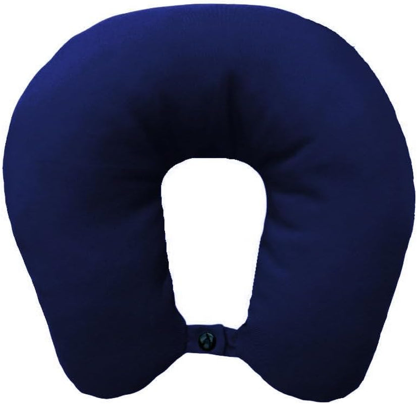 Lemos Home Cuscino per il collo con imbottitura in microfibra, cuscino di supporto per il collo, comodo cuscino da viaggio per aereo, auto, ufficio, ideale per campeggio, vacanze e gadget da viaggio (verde menta)