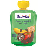 Banana in mela con involucro di biscotti - 16 pezzi (4 confezioni, 4 x 90 g ciascuna), senza zuccheri aggiunti, a base di frutta delicata e cereali integrali, ideali per snack da asporto e da viaggio
