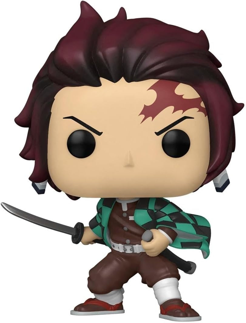 FunkoPop! Animazione: Demon Slayer - Tanjiro Kamado - Figura da collezione in vinile - Idea regalo - Prodotti ufficiali - Giocattoli per bambini e adulti - Fan degli anime - Action Figures per collezionisti Model Figure Naty Shop