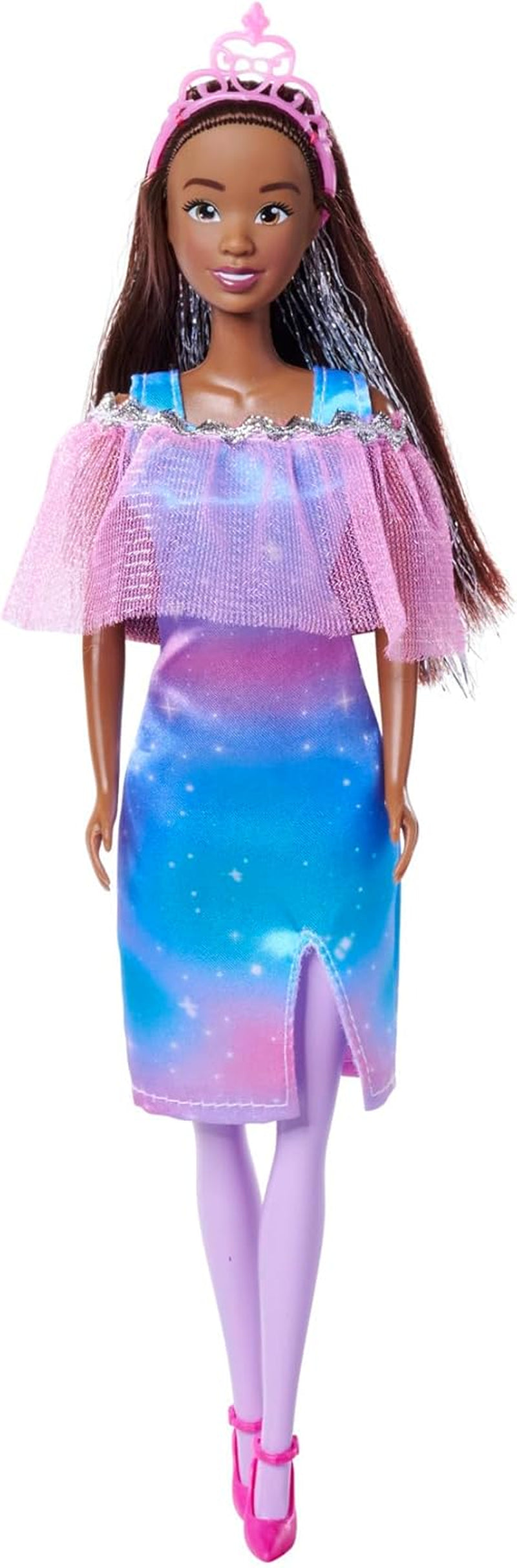 Simba Steffi Love Fantasy Princess, 4 colori assortiti, un solo articolo spedito, bambola principessa con mantello e strisce glitterate, 29 cm, dai 3 anni in su