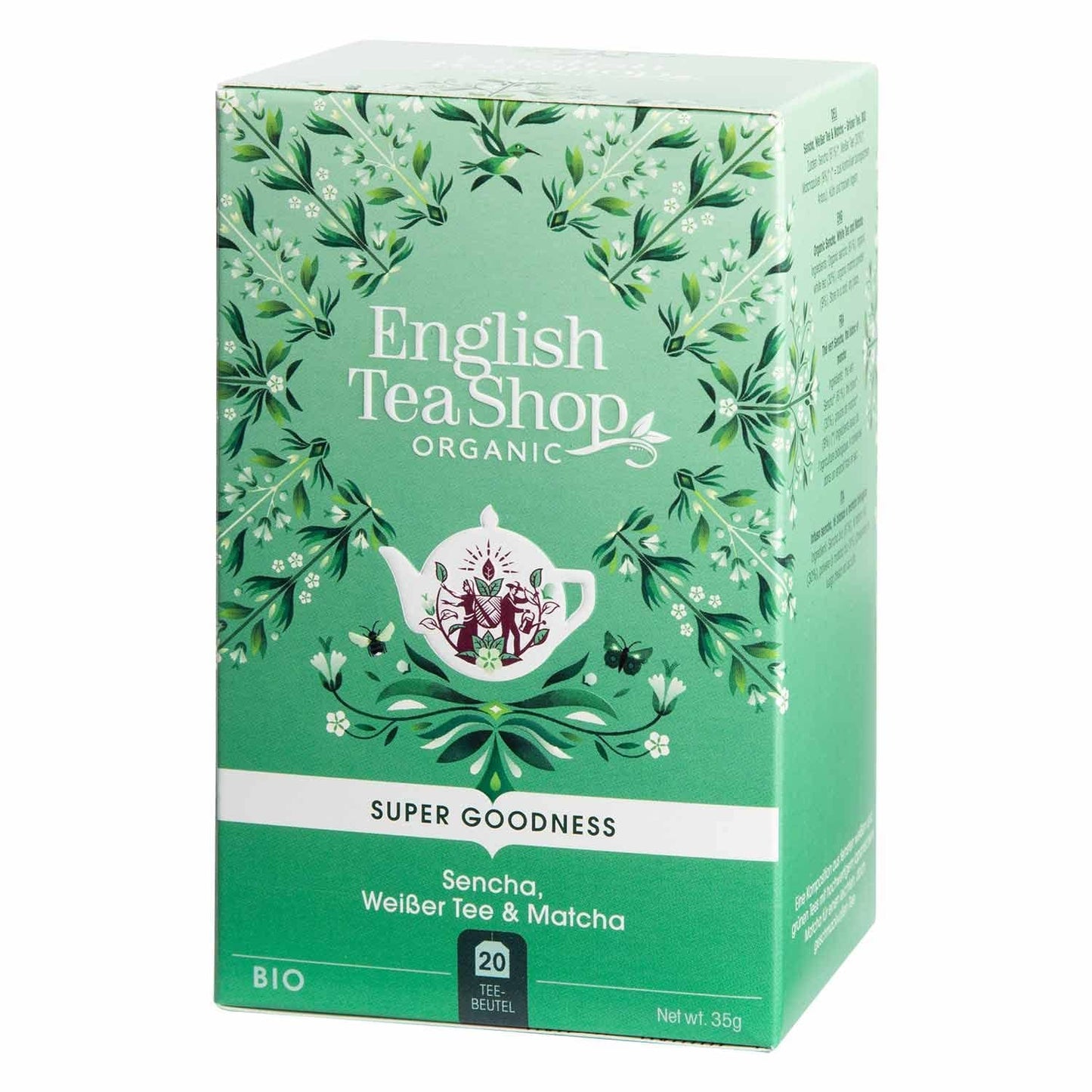 ETS - Sencha, tè bianco e Matcha, BIO, 20 bustine di tè #