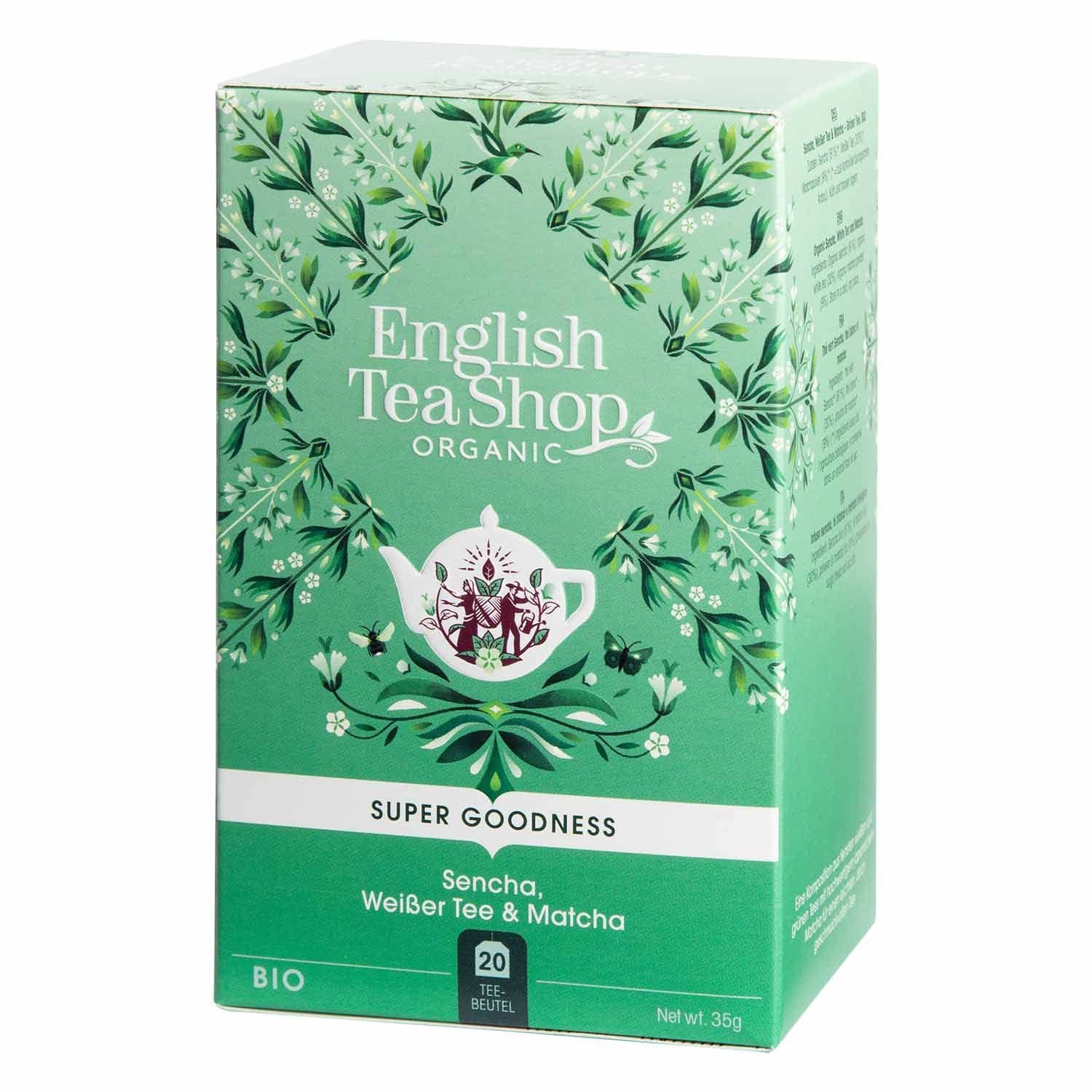 ETS - Sencha, tè bianco e Matcha, BIO, 20 bustine di tè #