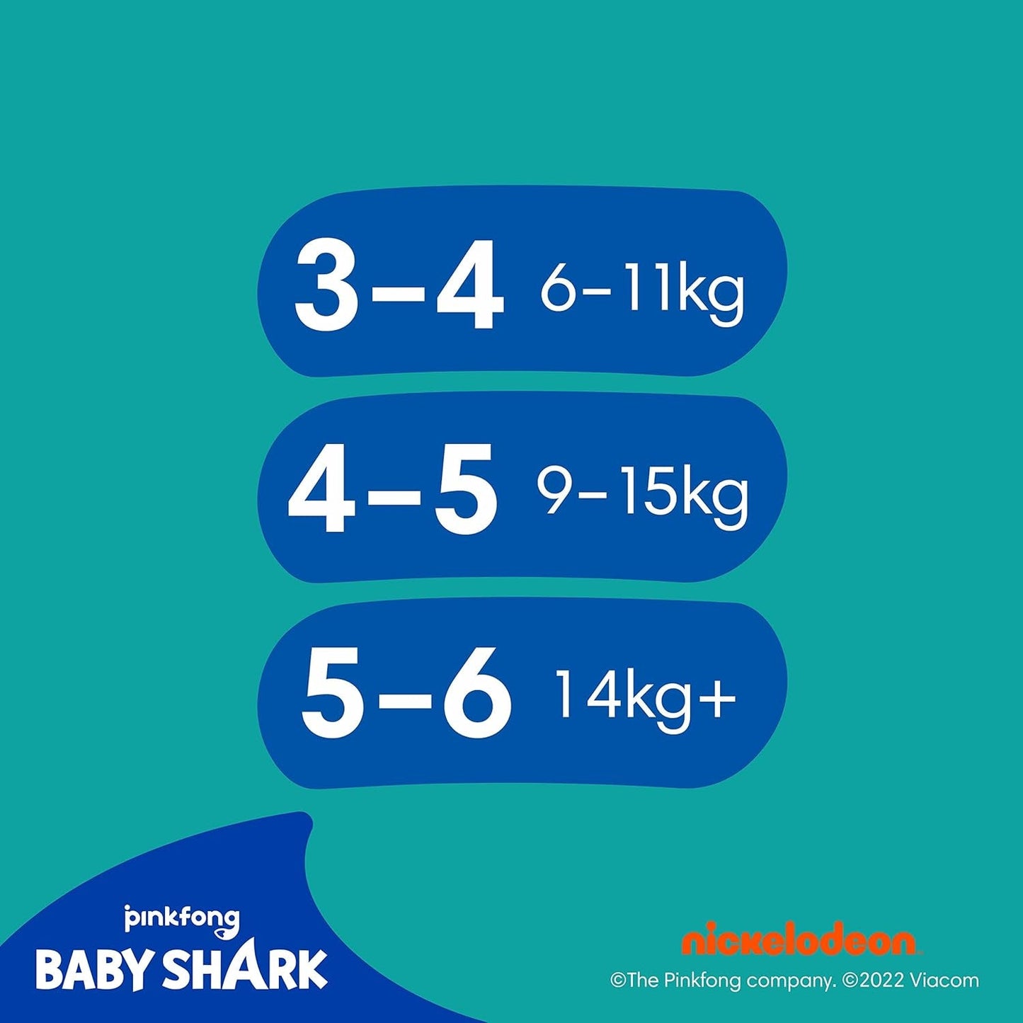 Pannolini da bagno usa e getta Pampers Splashers Baby Shark in edizione limitata 4-5, 11, 9 kg-15 kg, per una protezione sicura in acqua