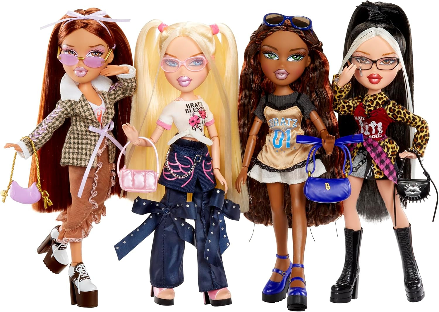 La bambola Bratz Stylin' Jade alla moda in stile maglietta include accessori, un giocattolo per ragazza carino
