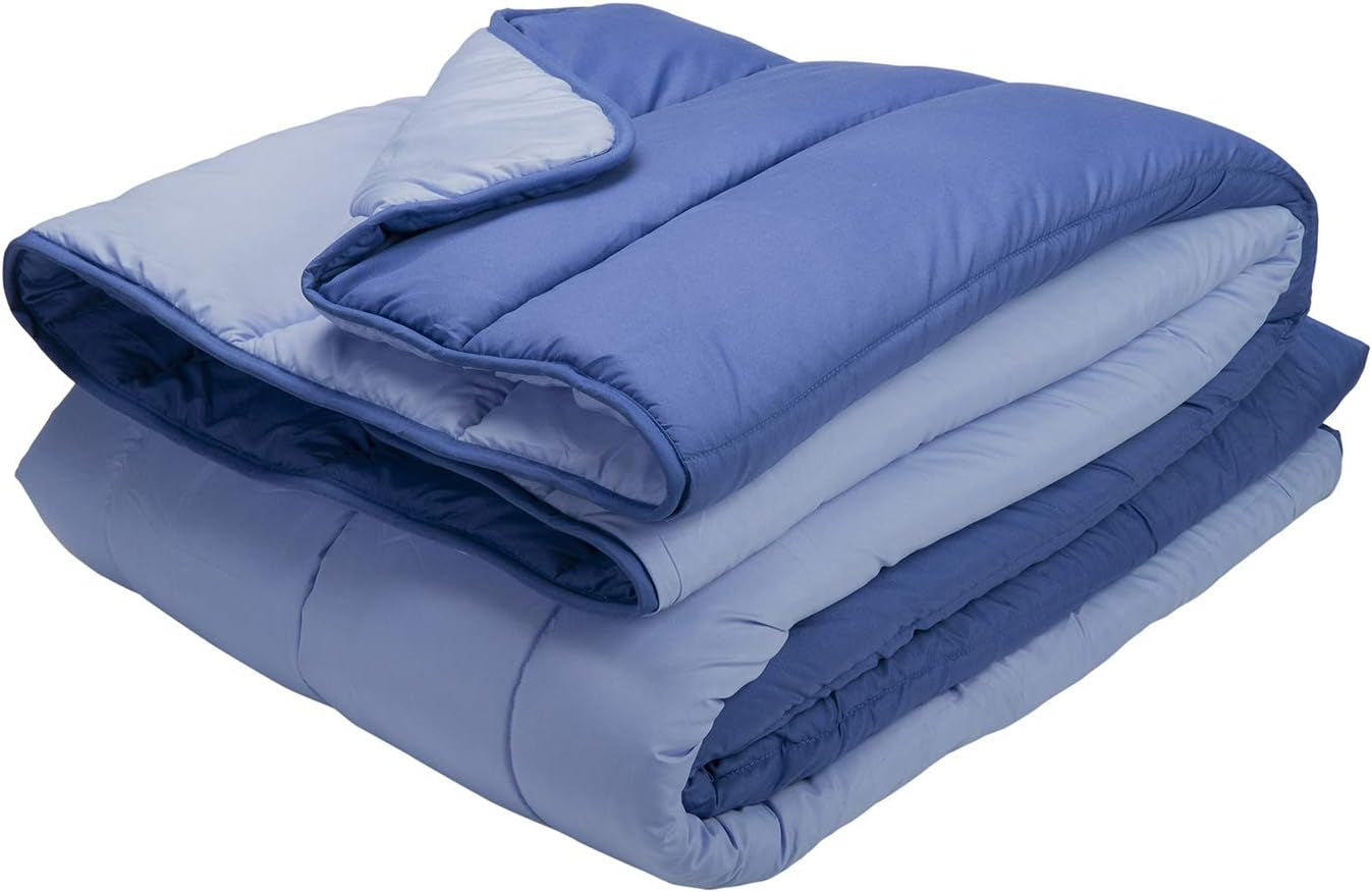 Pikolin Home - Piumino reversibile 300 G - imbottitura nordica bicolore - per letto 100/105 - confortevole, caldo, traspirante, verde, 180 X 220 cm Piumini e trapunte Naty Shop Titolo predefinito