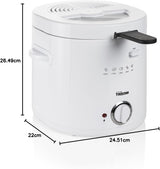 Friggitrice Tristar FR-6941 - termostato, 1,5 L, 1000 W, bianco Elettrodomestici Naty Shop