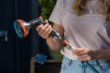 Gardena 39042-M Kit di avviamento rapido in metallo per tubi da giardino, raccordi rapidi e accessori in pochi secondi, 4 pezzi inclusi adattatori a prova di perdite per spina e presa
