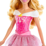 Mattel DISNEY Principessa Aurora - Bambola con abito tipico, scarpe e tiara staccabili, top scintillante e gonna fantasia staccabile, capelli lunghi pettinabili, bambole HLW09 Naty Shop