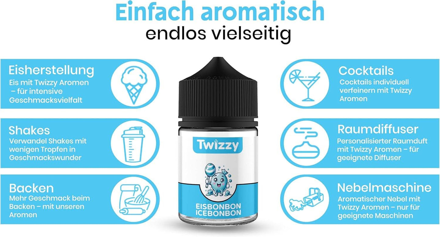 Twizzy Aroma Concentrato Ice Candy, 60 ml Aromi Naty Shop