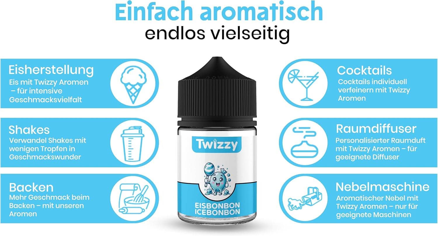Twizzy Aroma Concentrato Ice Candy, 60 ml Aromi Naty Shop