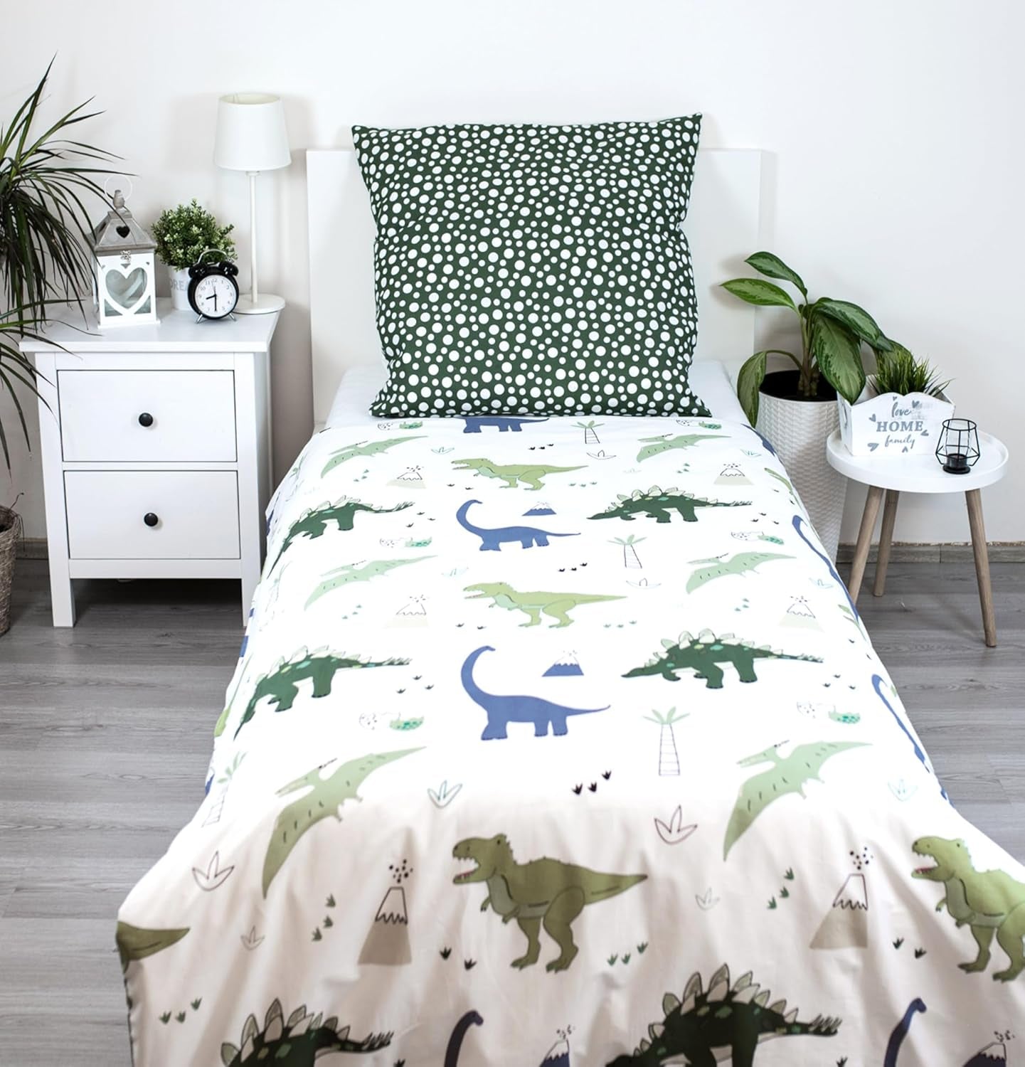 Biancheria da letto per bambini, reversibile, Dinosauri Biancheria da letto - bambini Naty Shop