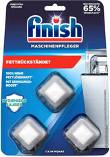 Finish Machine Cleaner Tabs - Pastiglie Lavastoviglie contro lo sporco e il grasso all'interno della lavastoviglie, 3 pastiglie Naty Shop