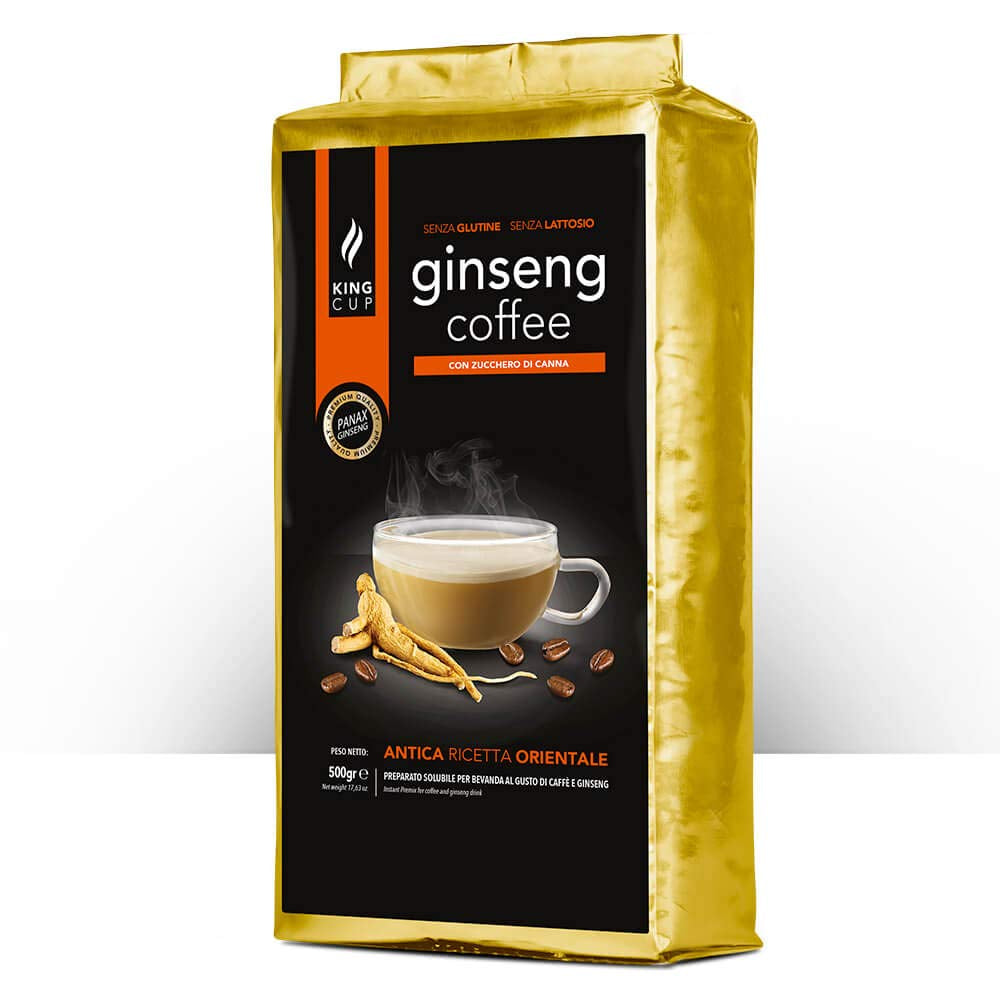 - 1 confezione con 500 Gr Ginseng con Brauner Canhrzucker-Löslichem Kaffeepulver zum Süßen, Ideal zum Adden zu Heißem Wasser, Glutenfrei, Laktosefrei und Gentechnikfrei