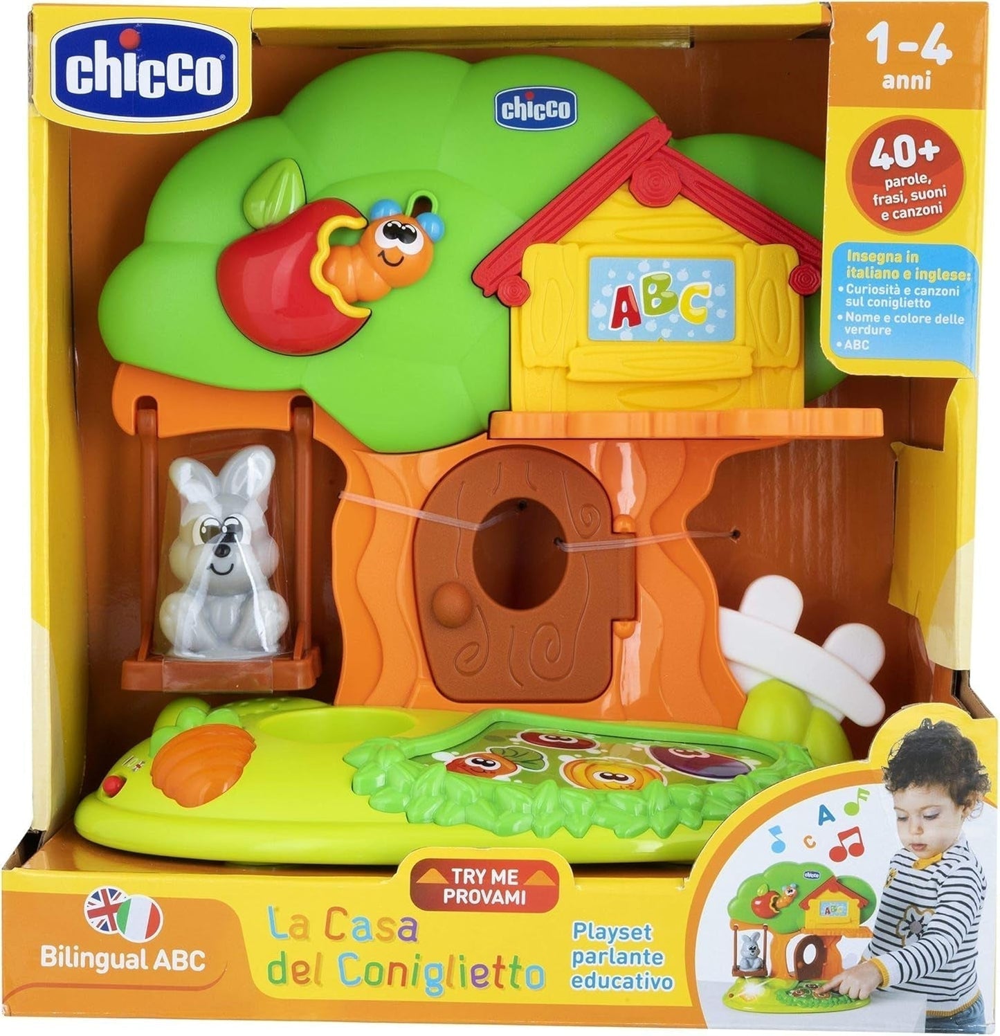 Chicco - Casa del Coniglietto, Giocattolo Elettronico, Playset, Età 1-4 Anni Baby Toys Naty Shop