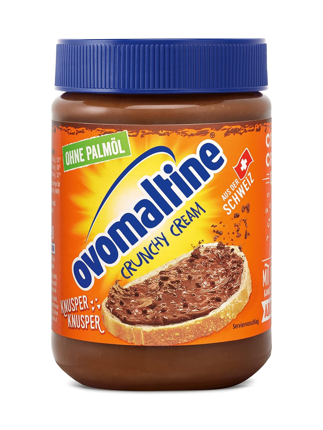 Ovomaltine OVO BREAK Barretta Wafer e Cioccolato - uno snack croccante dal gusto inconfondibile della nostra apprezzata Creme Crocante, naturalmente senza olio di palma (4 x 39g)