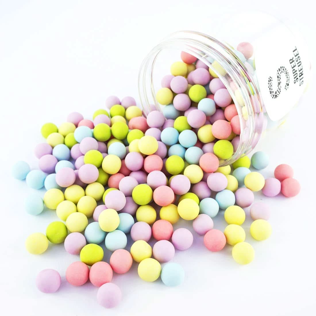 Super Streusel, Perle di Zucchero Alimentari con Ripieno di Cioccolato, 170 grammi Naty Shop