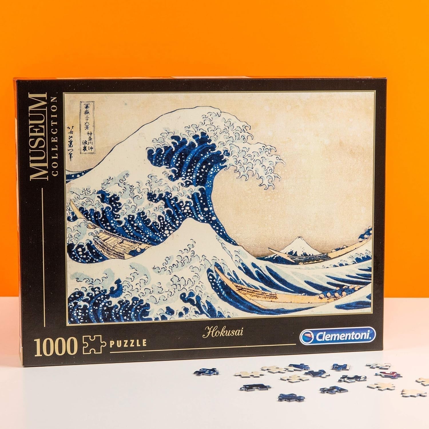 Clementoni 39378 Hokusai - La Grande Onda - Puzzle da 1000 Pezzi, Collezione del Museo, Gioco di Abilità per Tutta la Famiglia, Gioco di Stretching Colorato, Puzzle per Adulti 14+ Puzzle Naty Shop