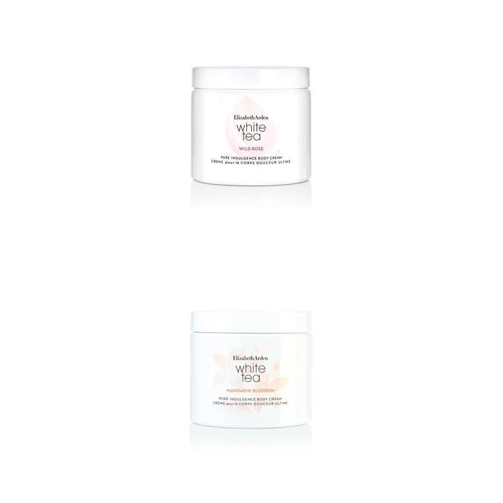 Elizabeth Arden - Wild Rose White Tea, crema corpo alla rosa per donna Cosmetici e Bellezza Naty Shop Confezione con crema corpo Wild Rose e Fiori di Mandarino