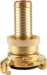 Nipplo filettato in ottone Gardena: connettore in ottone per il collegamento su entrambi i lati, ad es. alle pompe, filettatura tubo 26,5 mm (G 3/4 pollici) (7260-20)