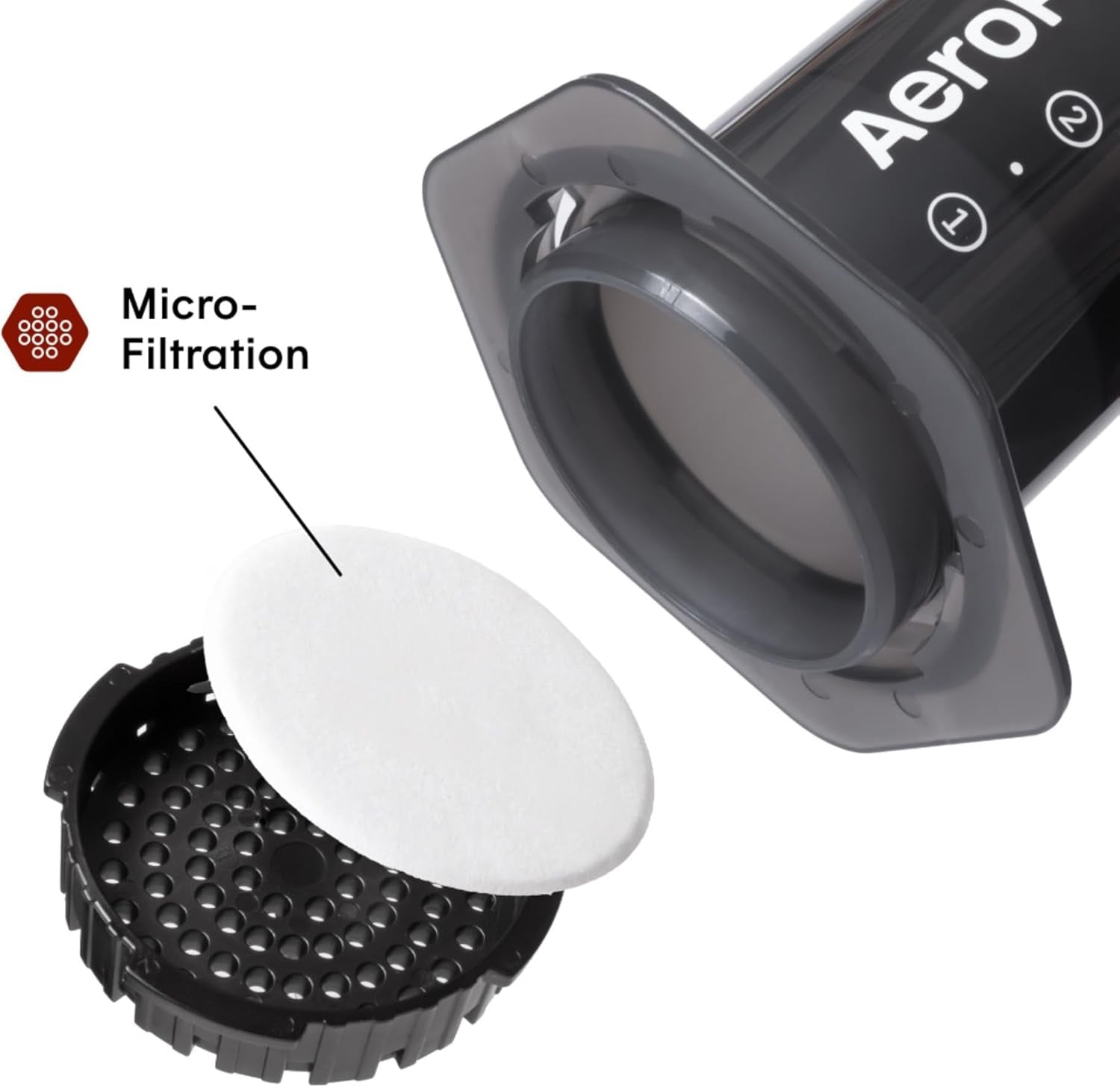 AeroPress Macchina per caffè ed espresso Originale, Caffettiera Portatile Livello Barista con Camera, Stantuffo e Filtri, Macchina per Caffè Rapido ed Espresso