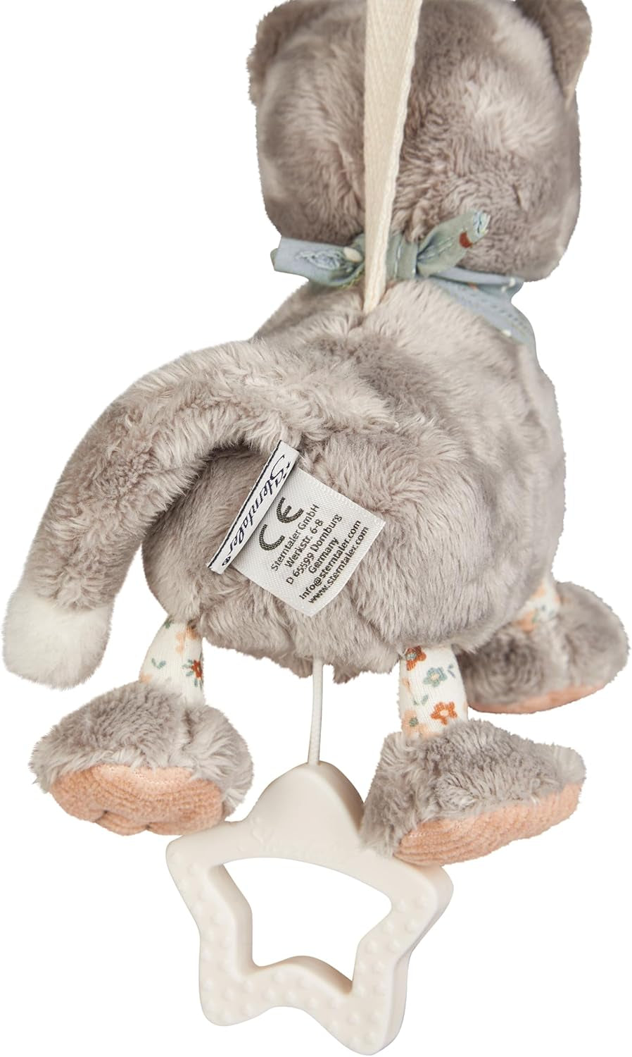Carillon Sterntaler S gatto Lilly - carillon per bambini in morbido tessuto - peluche da legare per bambini - l'aiuto per dormire ha un effetto calmante a casa e in viaggio, grigio Toys Bebe Naty Shop
