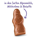 Milka Mini Santas – Mix di latte alpino, crema di latte e nocciole in festosa confezione singola – 120 g