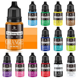 Colorante alimentare liquido, 10 ml Naty Shop 10 ml (set da 14 pezzi)