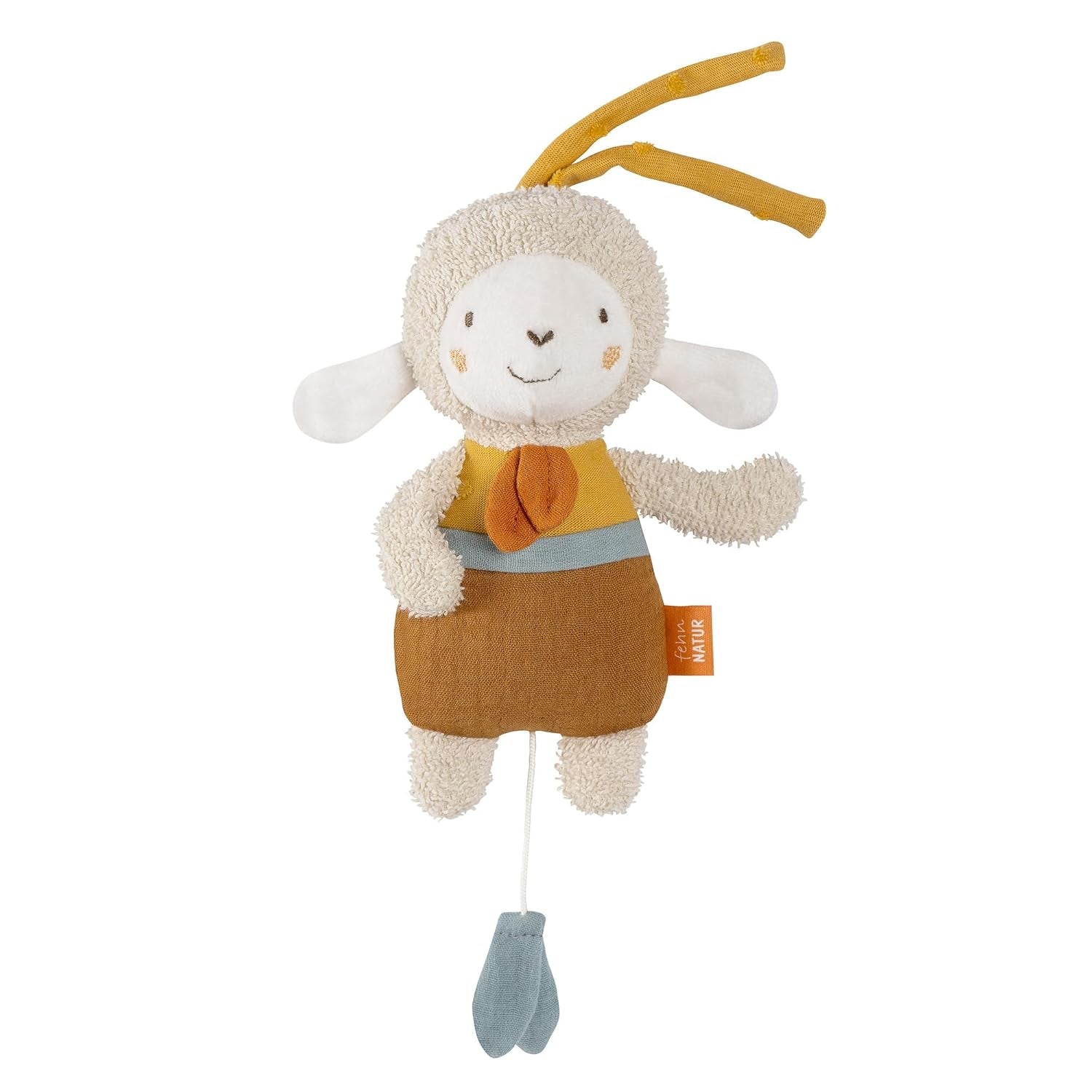 Mini carillon Fata Fehn - peluche e aiuto per dormire: carillon a carica con la dolce melodia "Il lago dei cigni" calma in ogni situazione - per neonati e bambini da 0+ mesi Jucarii Bebe Naty Shop Natura ilorir