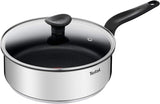 Tefal Padella principale 20 cm, inox Con Rivestimento Antiaderente Pentole e Padelle Naty Shop Rivestimento Antiaderente Padella per Cottura 24 Cm
