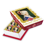 Reber Mozart palline al cioccolato fondente, confezione da 6 con marzapane e torrone, vegan - 1 x 120 g