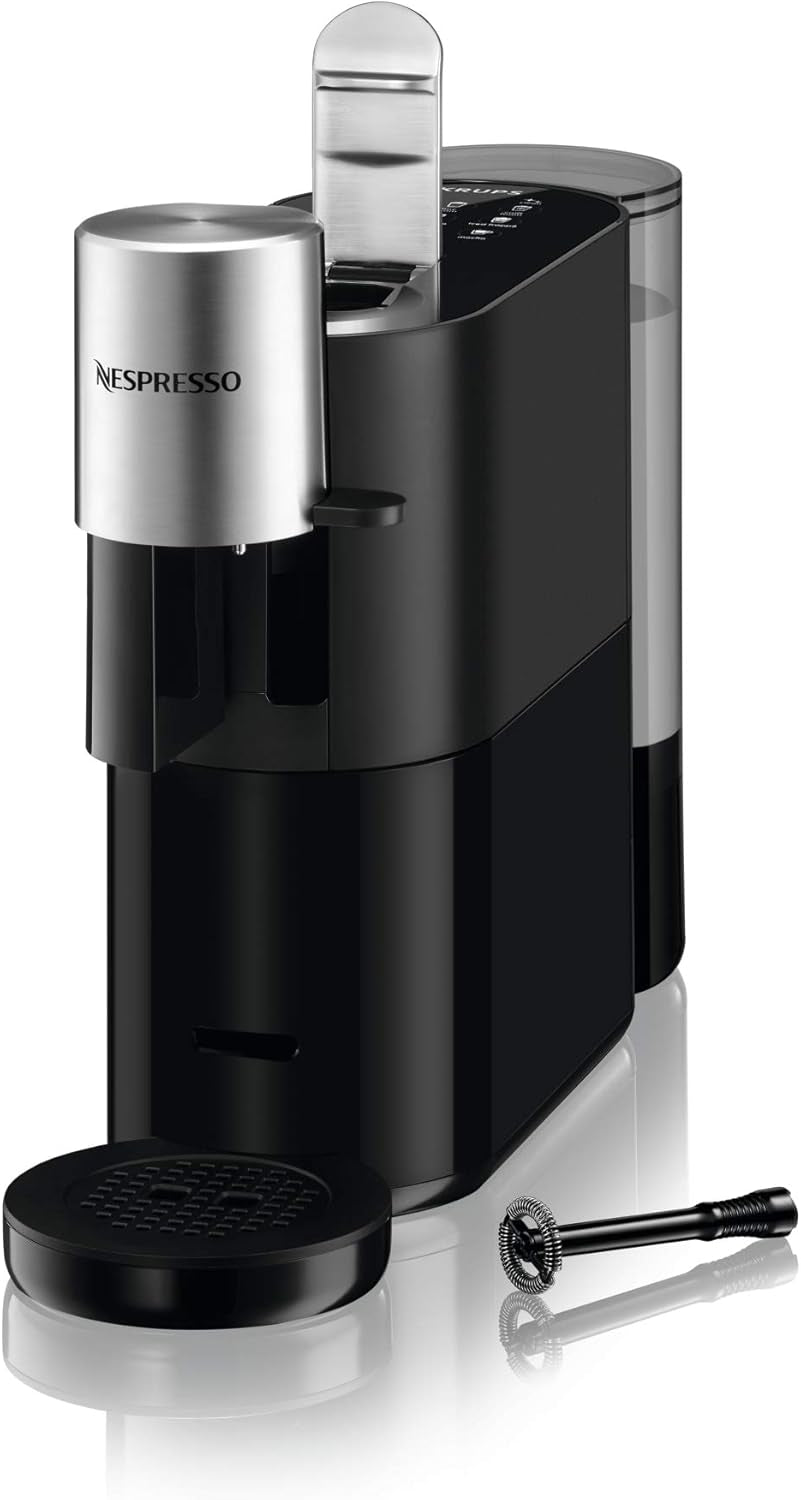 Macchina per caffè espresso Krups Nespresso, macchina per caffè espresso a capsule, stile barista espresso, montalatte, prodotta in Francia YY4355FD