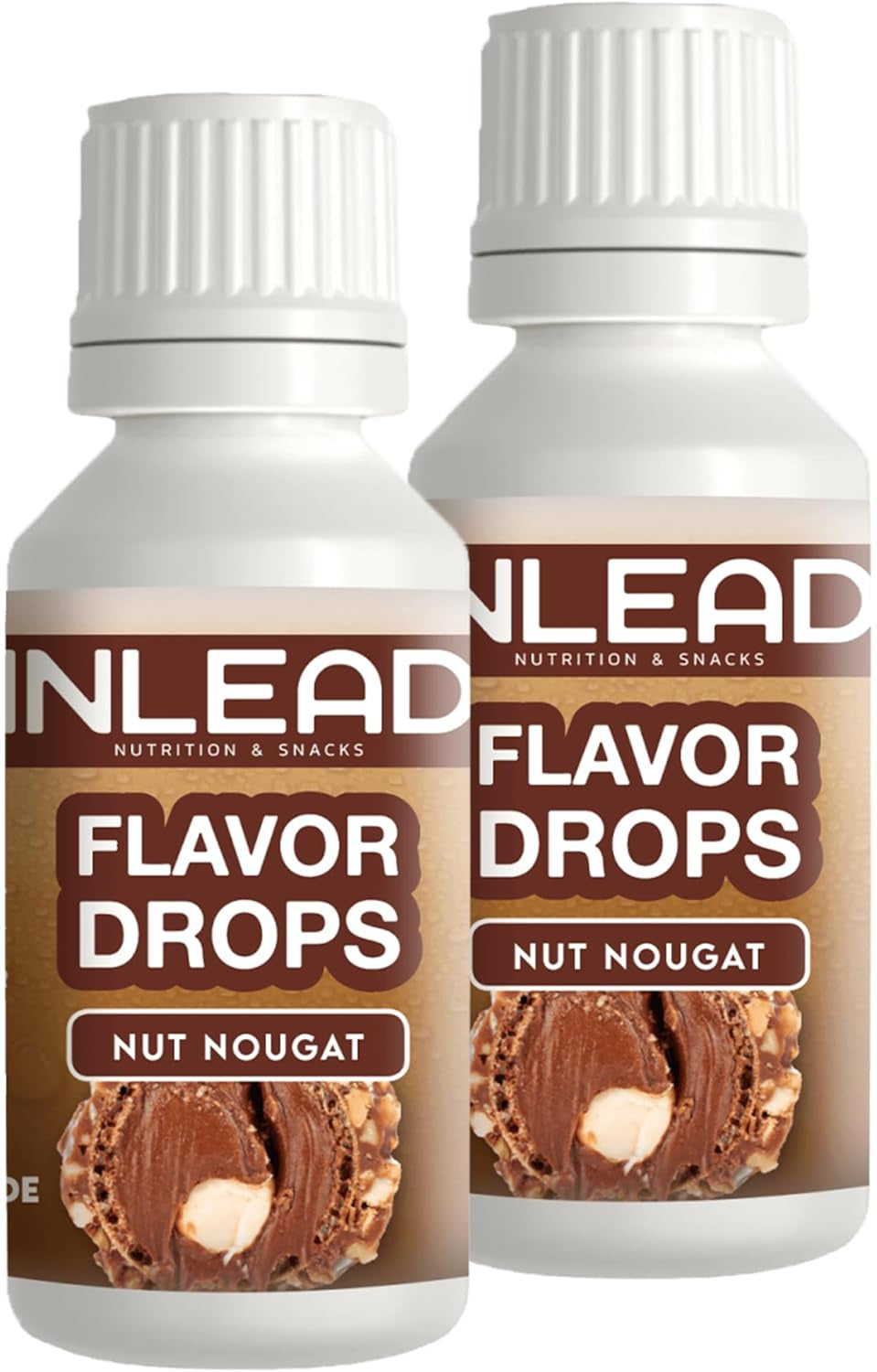 - gocce di sapore | Gusto per Dolcificanti Senza Zuccheri e Senza Calorie Naty Shop 2X 30Ml Nocciola Nougat - Nuss-Nougat