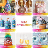 Spray commestibile glitter - Glitter commestibili 22G, polvere glitter commestibile per bevande, decorazioni per torte, macarons - Polvere glitter colorante alimentare, glitter commestibile per cocktail, muffin (Rosa)