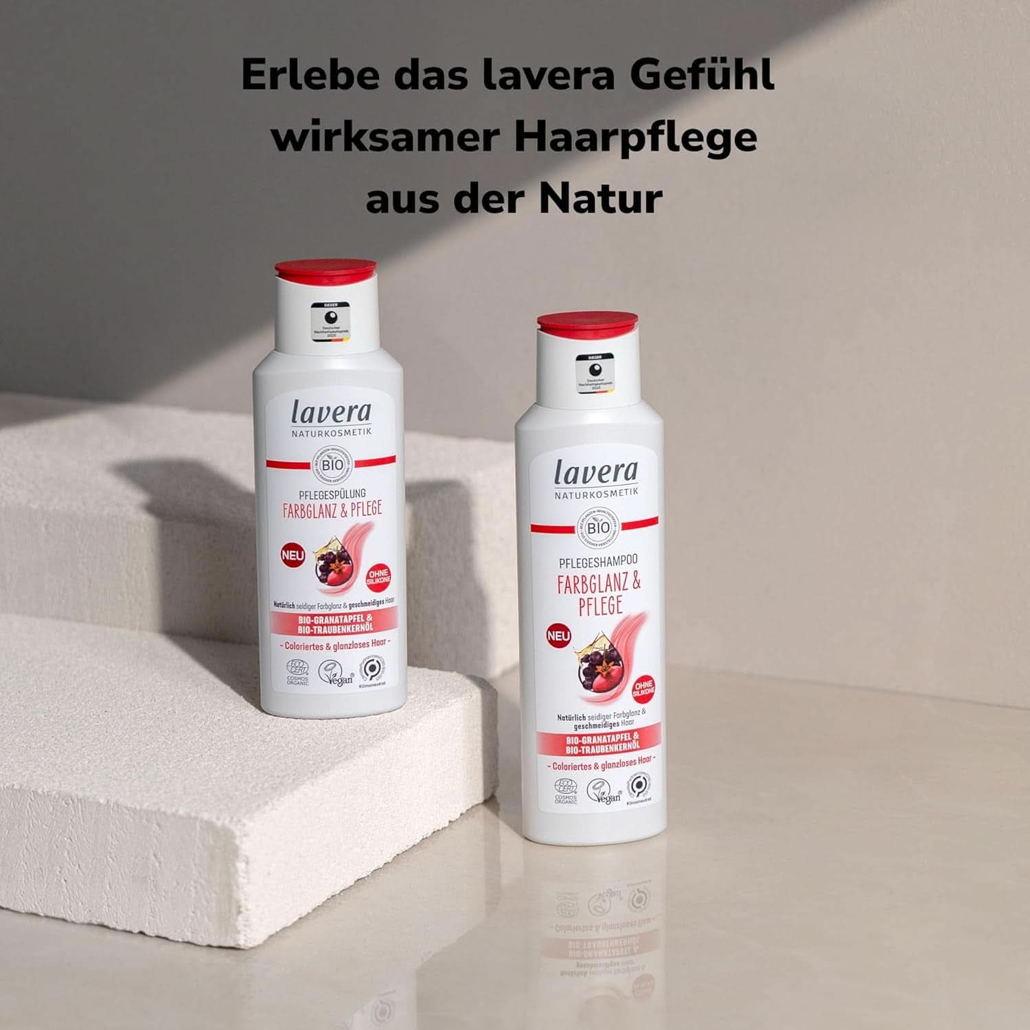 Lavera Care Shampoo Color Shine & Care, vegano, 250 ml Doccia e bagno Naty Shop