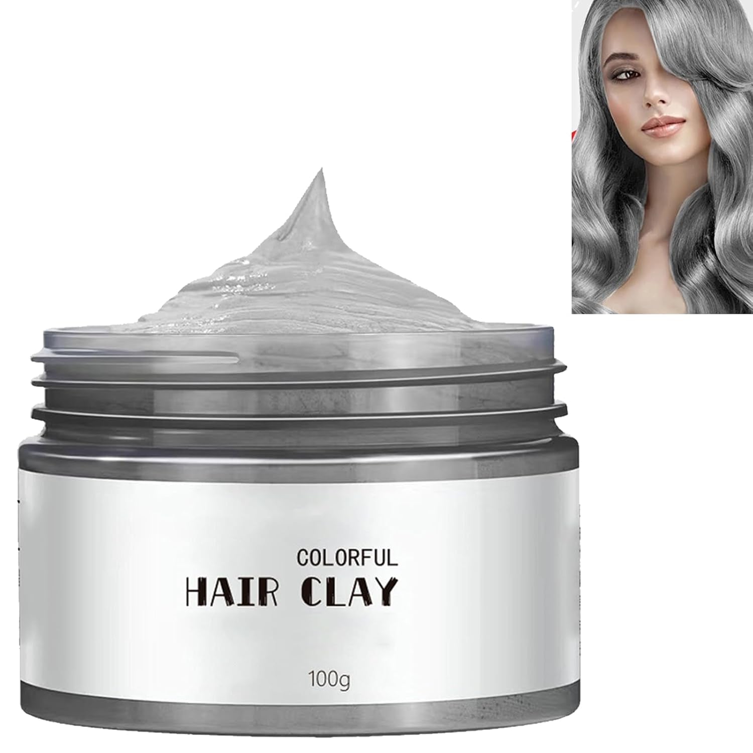 Crema Colorante Per Capelli Naturale Grigio Argento Cera Colorante Per Capelli Istantanea Acconciatura Temporanea Tintura Grigia Tintura Per Capelli Naturale Grigio Argento 100ml Naty Shop Tinture Per Capelli Titolo predefinito
